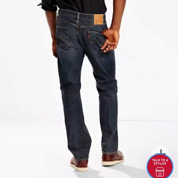 Levi Strauss men’s dark wash jeans. Like new - Picture 3 of 6